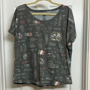 Disney Italy Pavillion Epcot Women's Top XXL